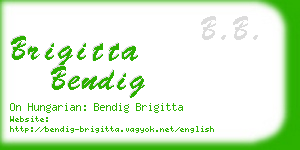 brigitta bendig business card